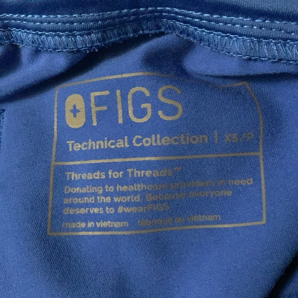 women's Royal Blue Yola - Petite Skinny Scrub Pants 2 - XS - Petite/Royal Blue - Picture 4 of 4